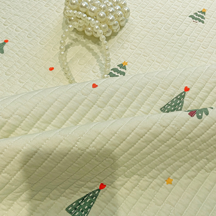 91家纺网 家纺一手货源 找家纺 漫时光 2026新款全棉新疆棉花夹层枕套单品 圣诞树