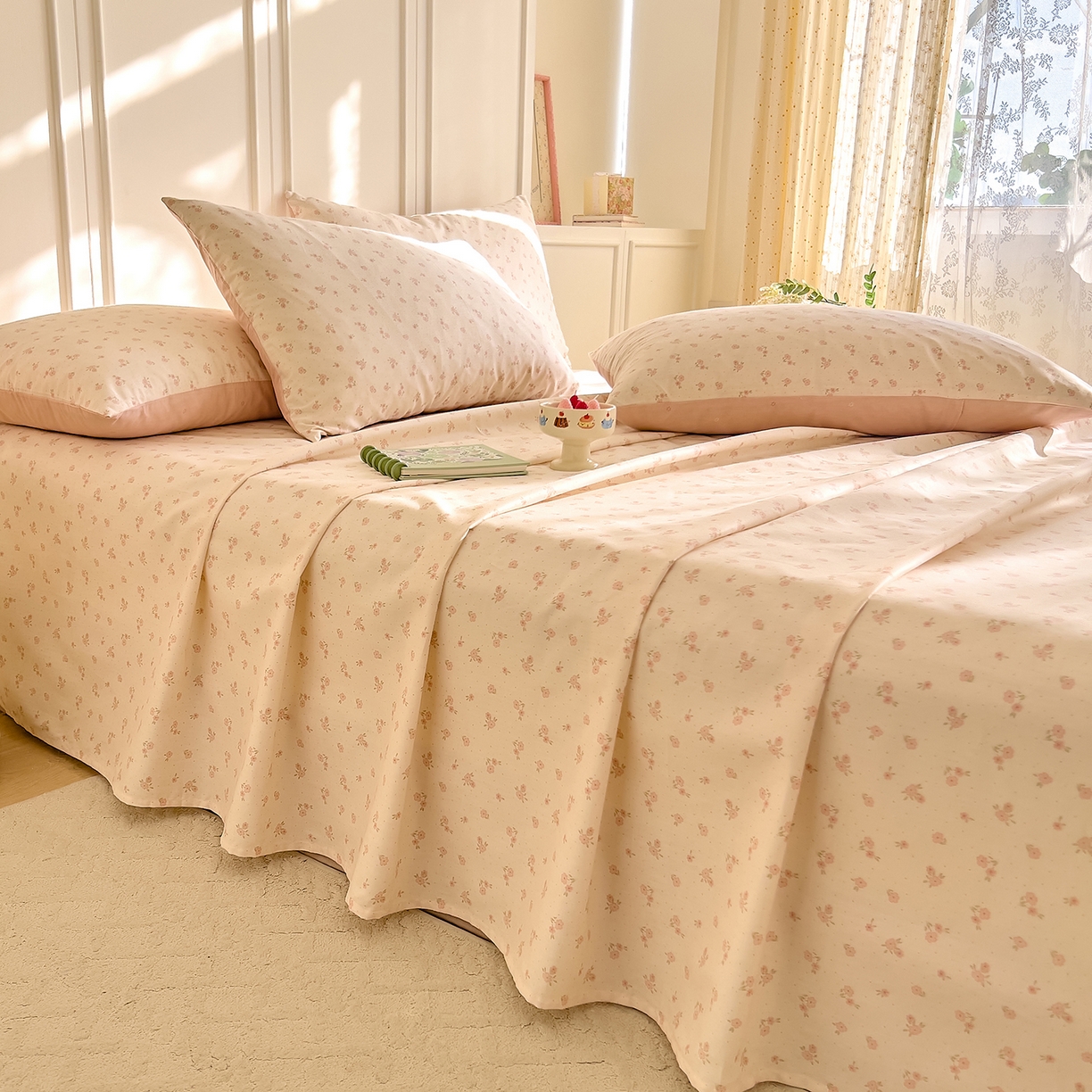 DoDo 兜兜 2026新款全棉纯棉小碎花单床单床单单件单品床单（可定做尺寸） 拥抱美好