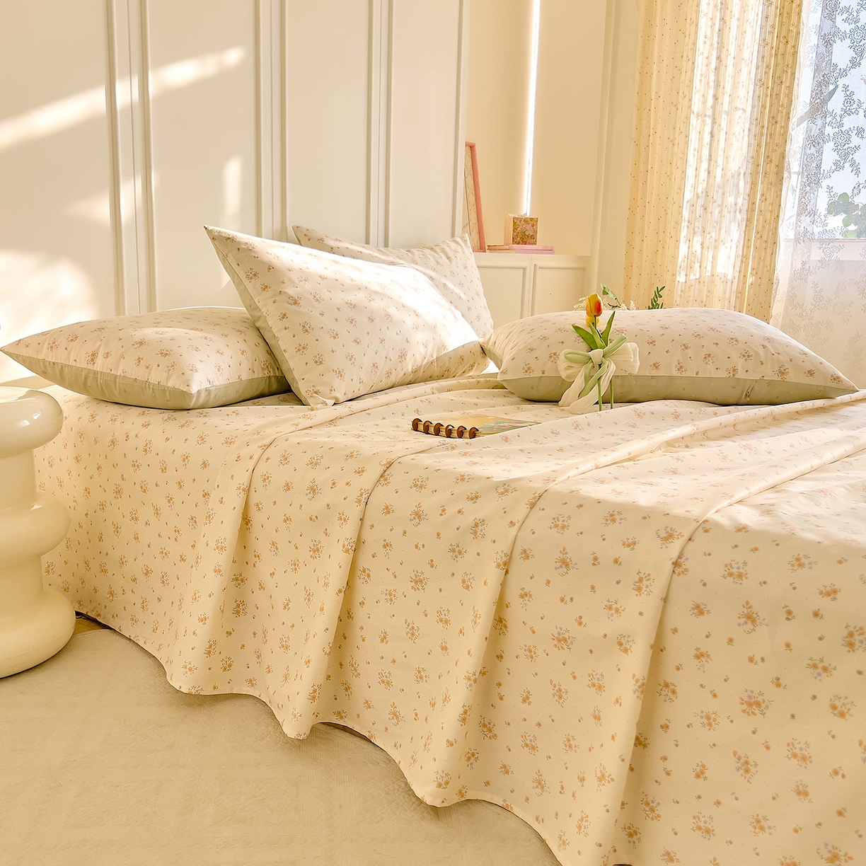 DoDo 兜兜 2026新款全棉纯棉小碎花单床单床单单件单品床单（可定做尺寸） 樱草恋歌