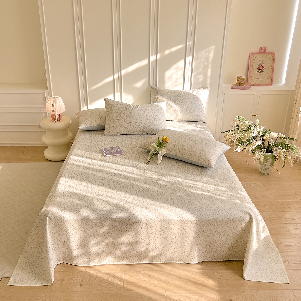 91家纺网 家纺一手货源 找家纺 DoDo 兜兜 2026新款全棉纯棉小碎花单床单床单单件单品床单（可定做尺寸） 楼兰阁