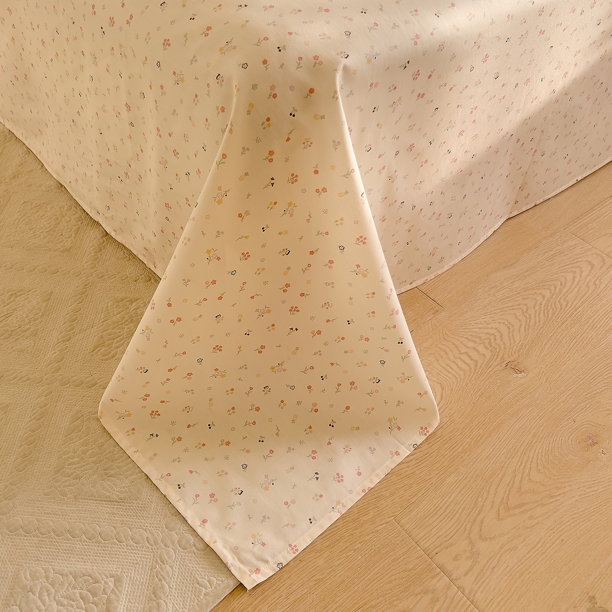 91家纺网 家纺一手货源 找家纺 DoDo 兜兜 2026新款全棉纯棉小碎花单床单床单单件单品床单（可定做尺寸） 春之约-粉