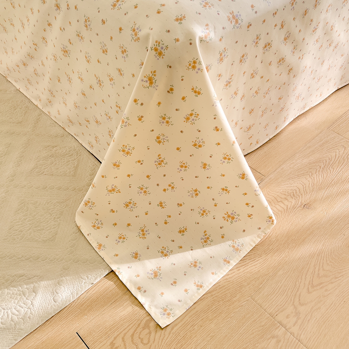 91家纺网 家纺一手货源 找家纺 DoDo 兜兜 2026新款全棉纯棉小碎花单床单床单单件单品床单（可定做尺寸） 樱草恋歌