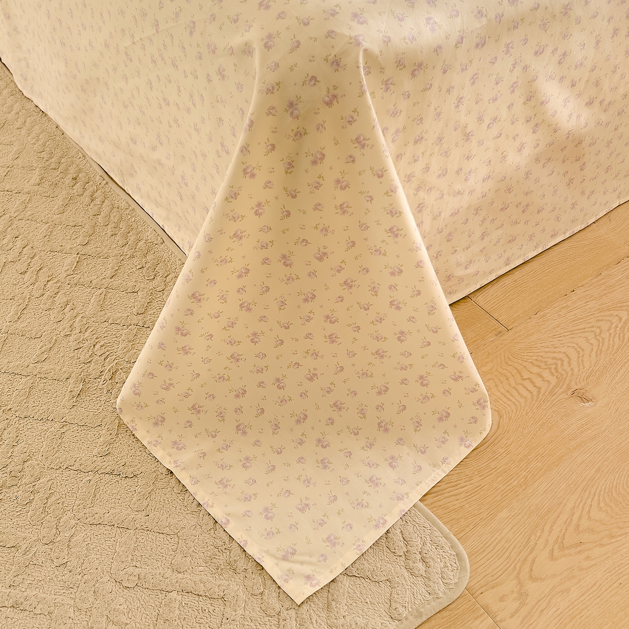 91家纺网 家纺一手货源 找家纺 DoDo 兜兜 2026新款全棉纯棉小碎花单床单床单单件单品床单（可定做尺寸） 山野花集