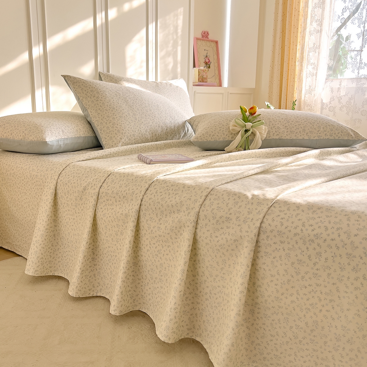 DoDo 兜兜 2026新款全棉纯棉小碎花单床单床单单件单品床单（可定做尺寸） 楼兰阁