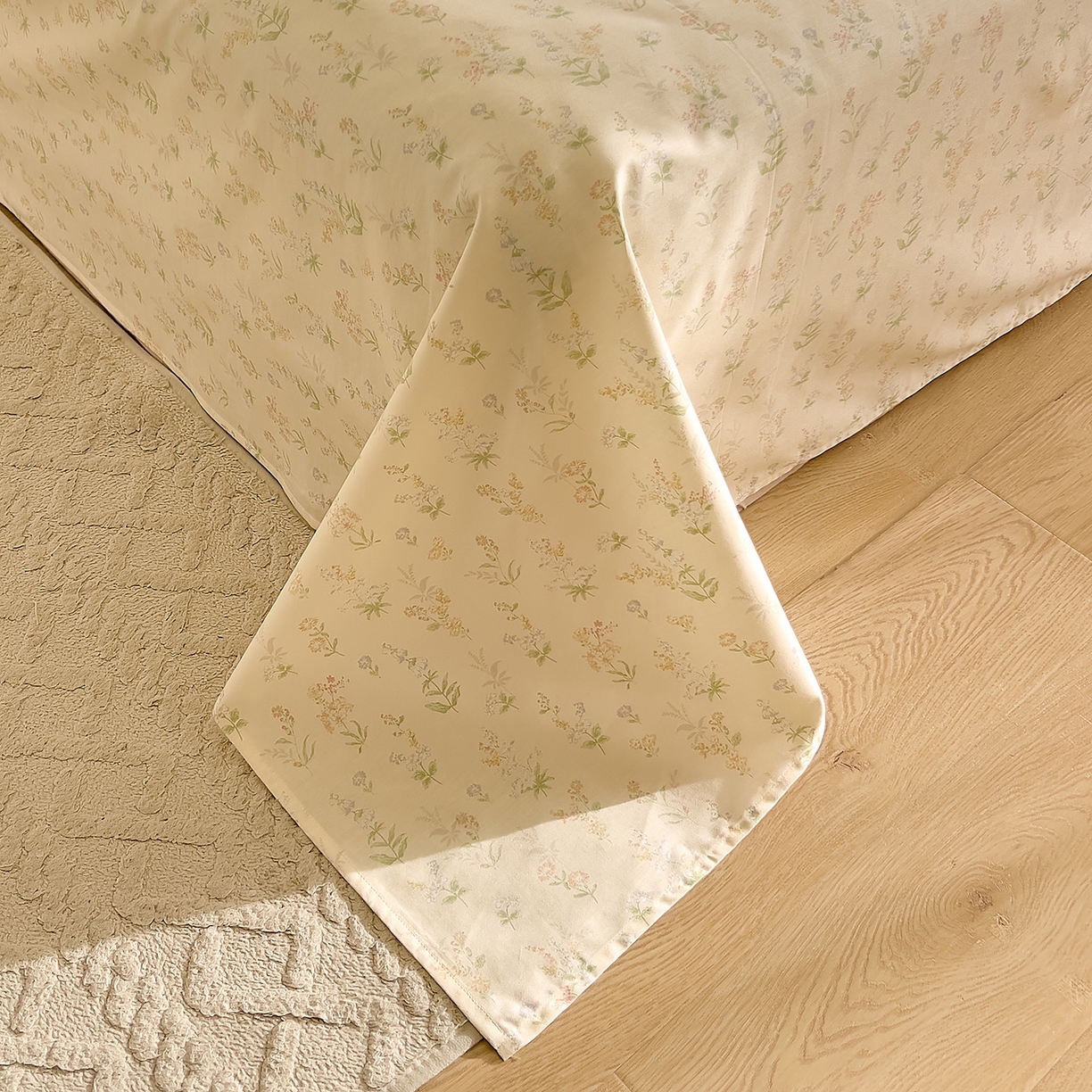 91家纺网 家纺一手货源 找家纺 DoDo 兜兜 2026新款全棉纯棉小碎花单床单床单单件单品床单（可定做尺寸） 见春山