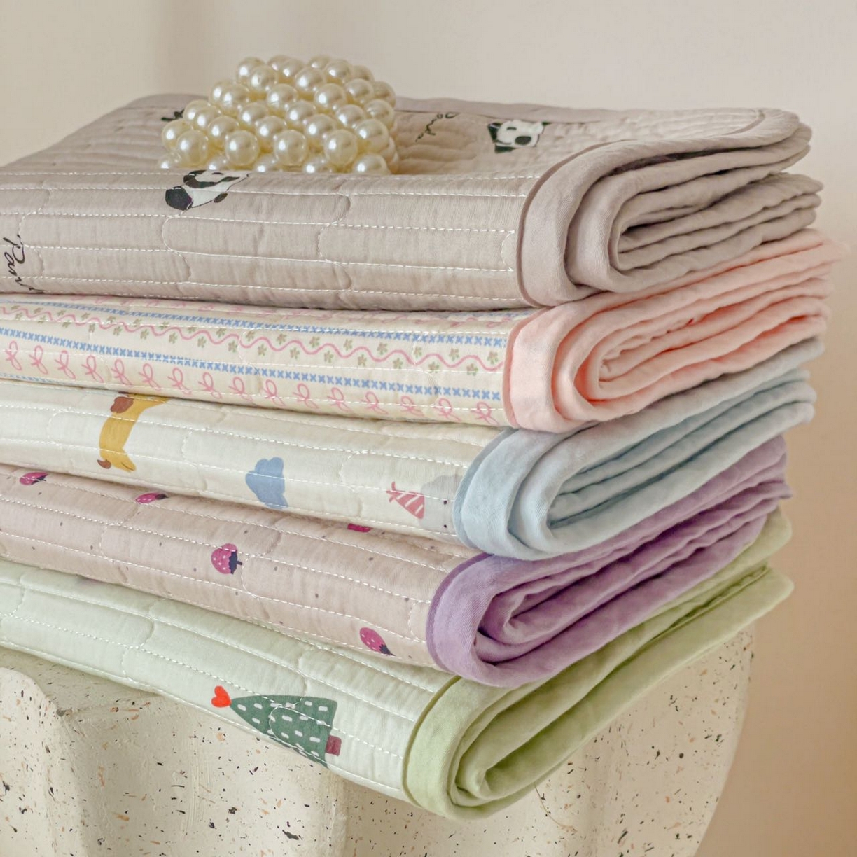 91家纺网 家纺一手货源 找家纺 漫时光 2026新款全棉新疆棉花夹层枕套单品 叠图