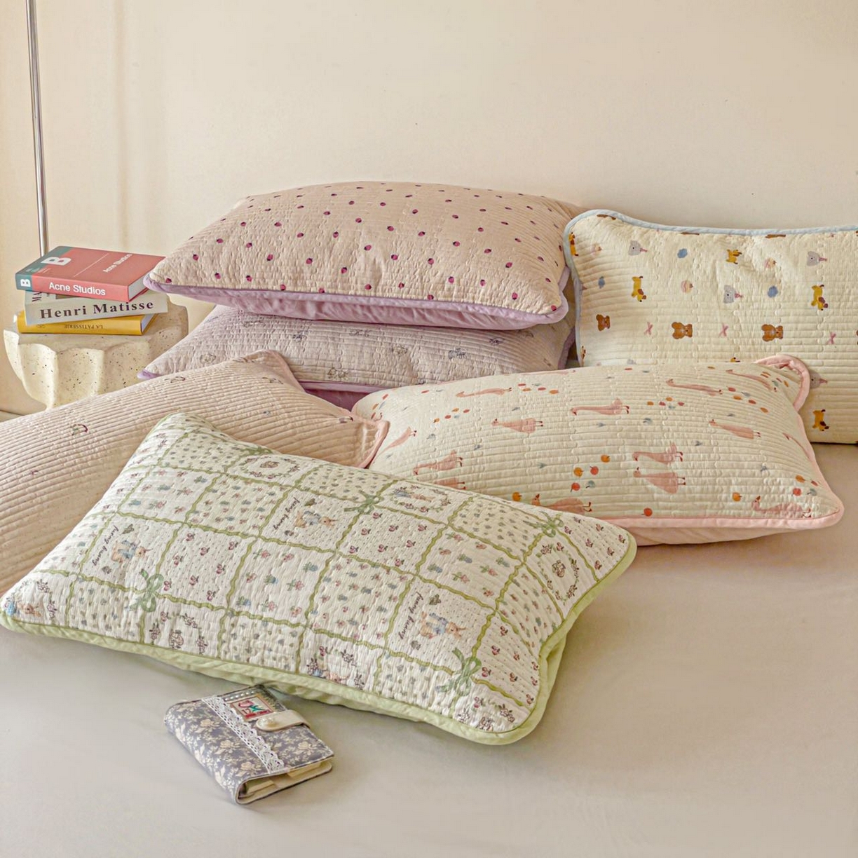 91家纺网 家纺一手货源 找家纺 漫时光 2026新款全棉新疆棉花夹层枕套单品 叠图