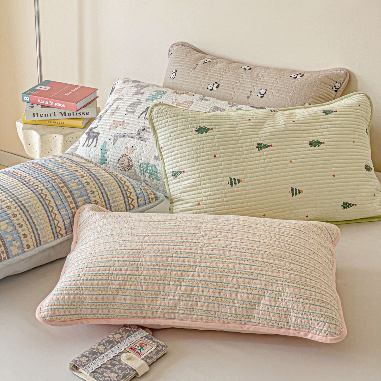 91家纺网 家纺一手货源 找家纺 漫时光 2026新款全棉新疆棉花夹层枕套单品 叠图