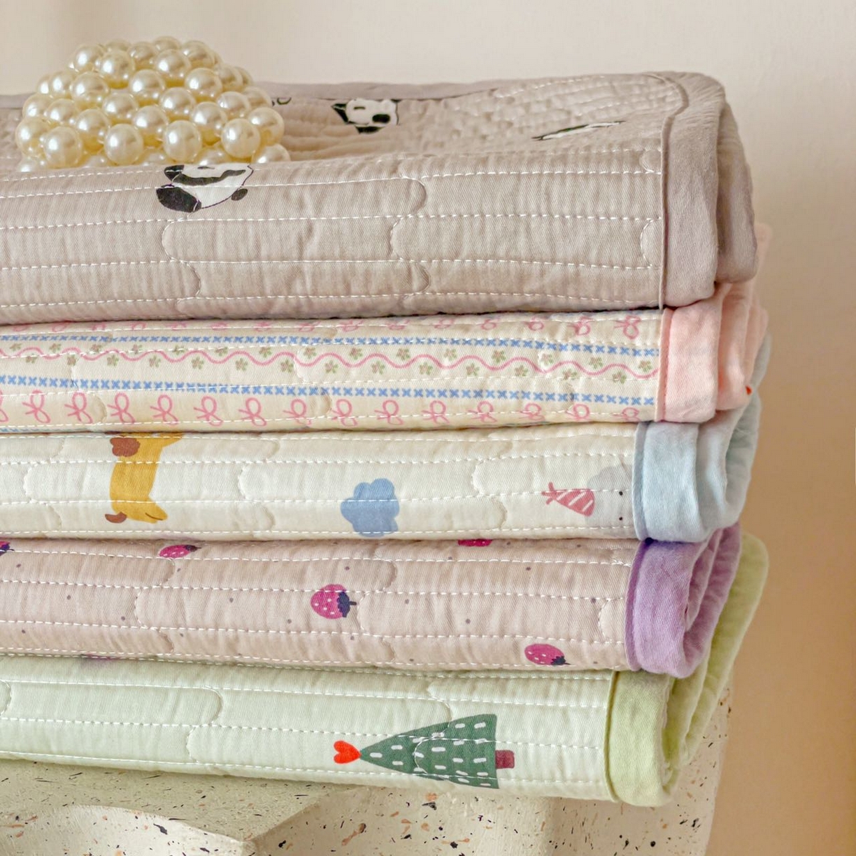 91家纺网 家纺一手货源 找家纺 漫时光 2026新款全棉新疆棉花夹层枕套单品 叠图