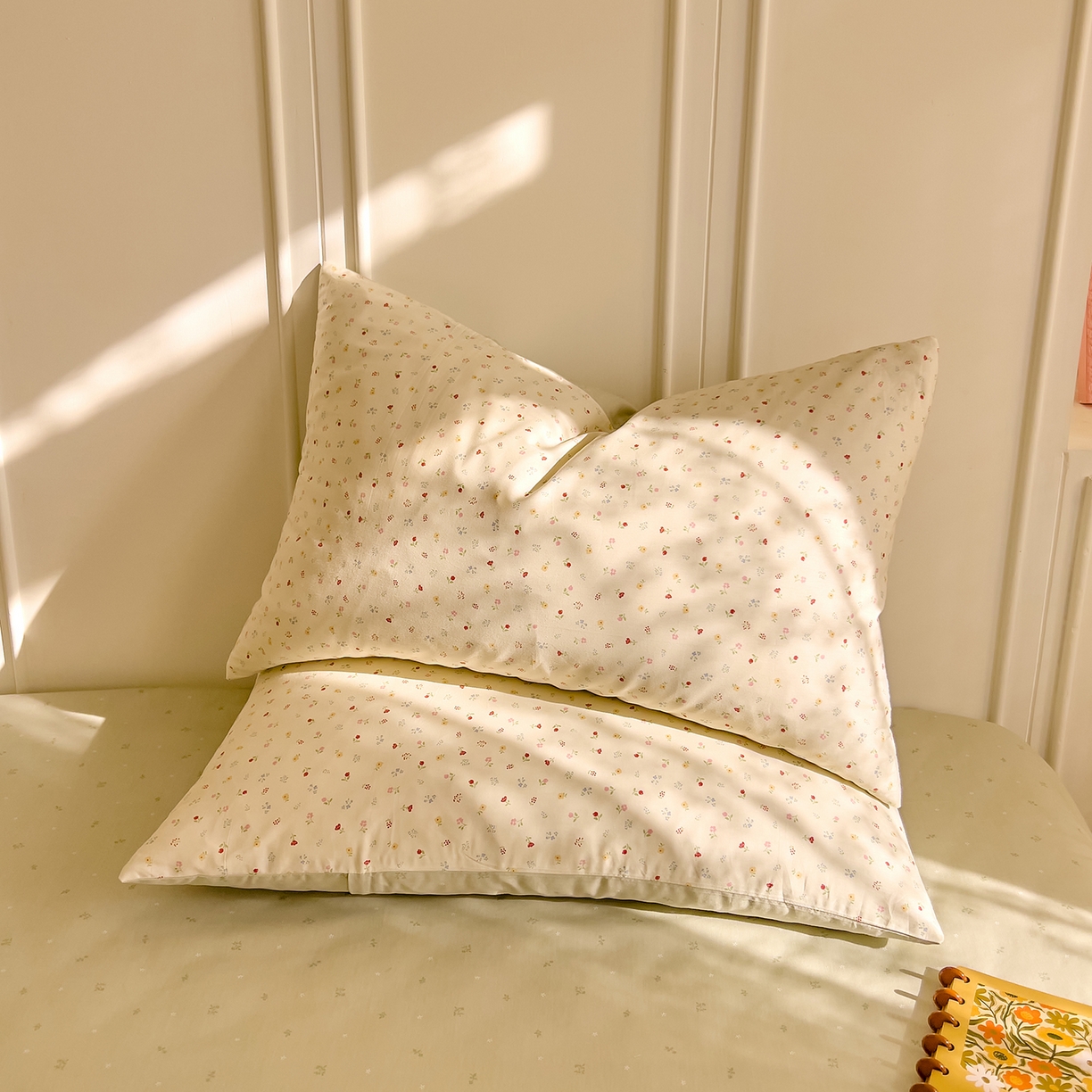 91家纺网 家纺一手货源 找家纺 DoDo 兜兜 2026新款全棉纯棉小碎花单床笠床笠单件单品床笠（可定做尺寸） 春之约-绿