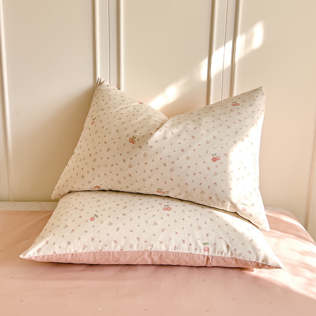 91家纺网 家纺一手货源 找家纺 DoDo 兜兜 2026新款全棉纯棉小碎花单床笠床笠单件单品床笠（可定做尺寸） 樱之恋