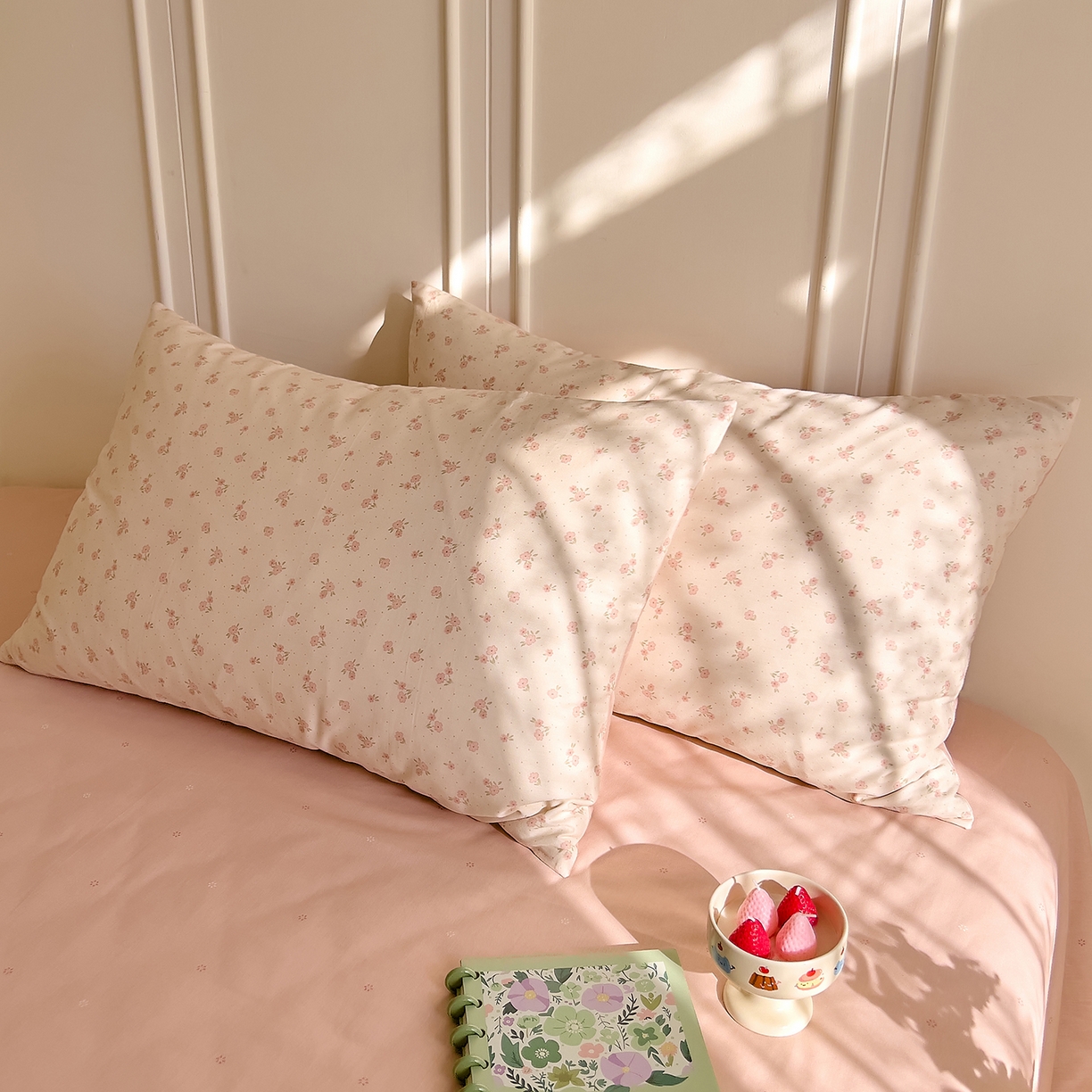 91家纺网 家纺一手货源 找家纺 DoDo 兜兜 2026新款全棉纯棉小碎花单床笠床笠单件单品床笠（可定做尺寸） 拥抱美好