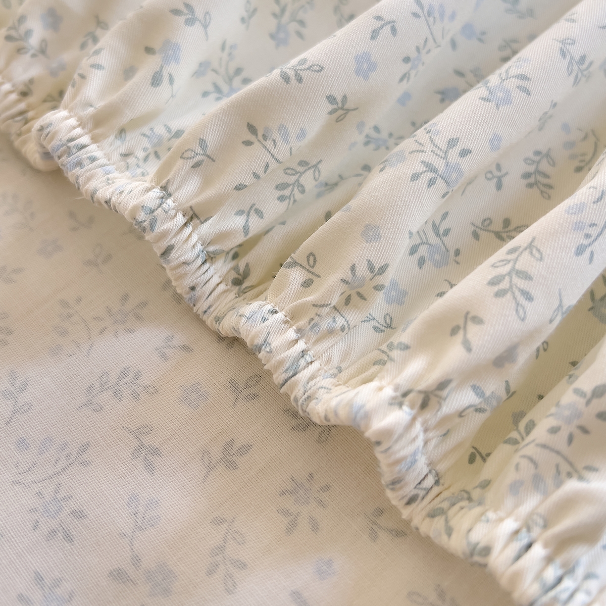 91家纺网 家纺一手货源 找家纺 DoDo 兜兜 2026新款全棉纯棉小碎花单床笠床笠单件单品床笠（可定做尺寸） 楼兰阁