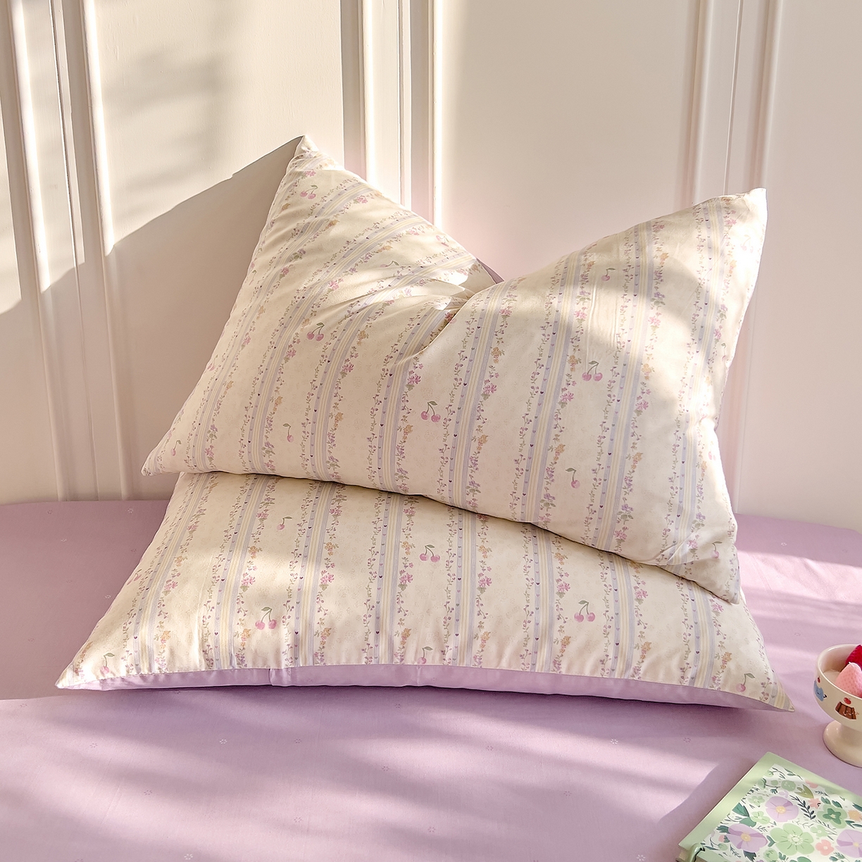 91家纺网 家纺一手货源 找家纺 DoDo 兜兜 2026新款全棉纯棉小碎花单床笠床笠单件单品床笠（可定做尺寸） 花季时光