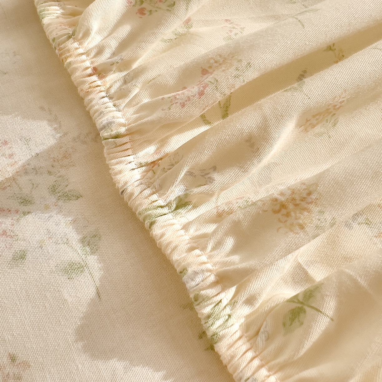 91家纺网 家纺一手货源 找家纺 DoDo 兜兜 2026新款全棉纯棉小碎花单床笠床笠单件单品床笠（可定做尺寸） 见春山