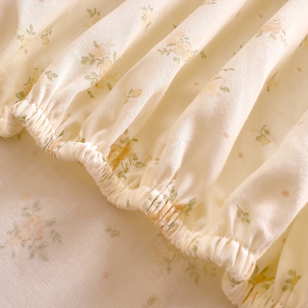 91家纺网 家纺一手货源 找家纺 DoDo 兜兜 2026新款全棉纯棉小碎花单床笠床笠单件单品床笠（可定做尺寸） 春信予你