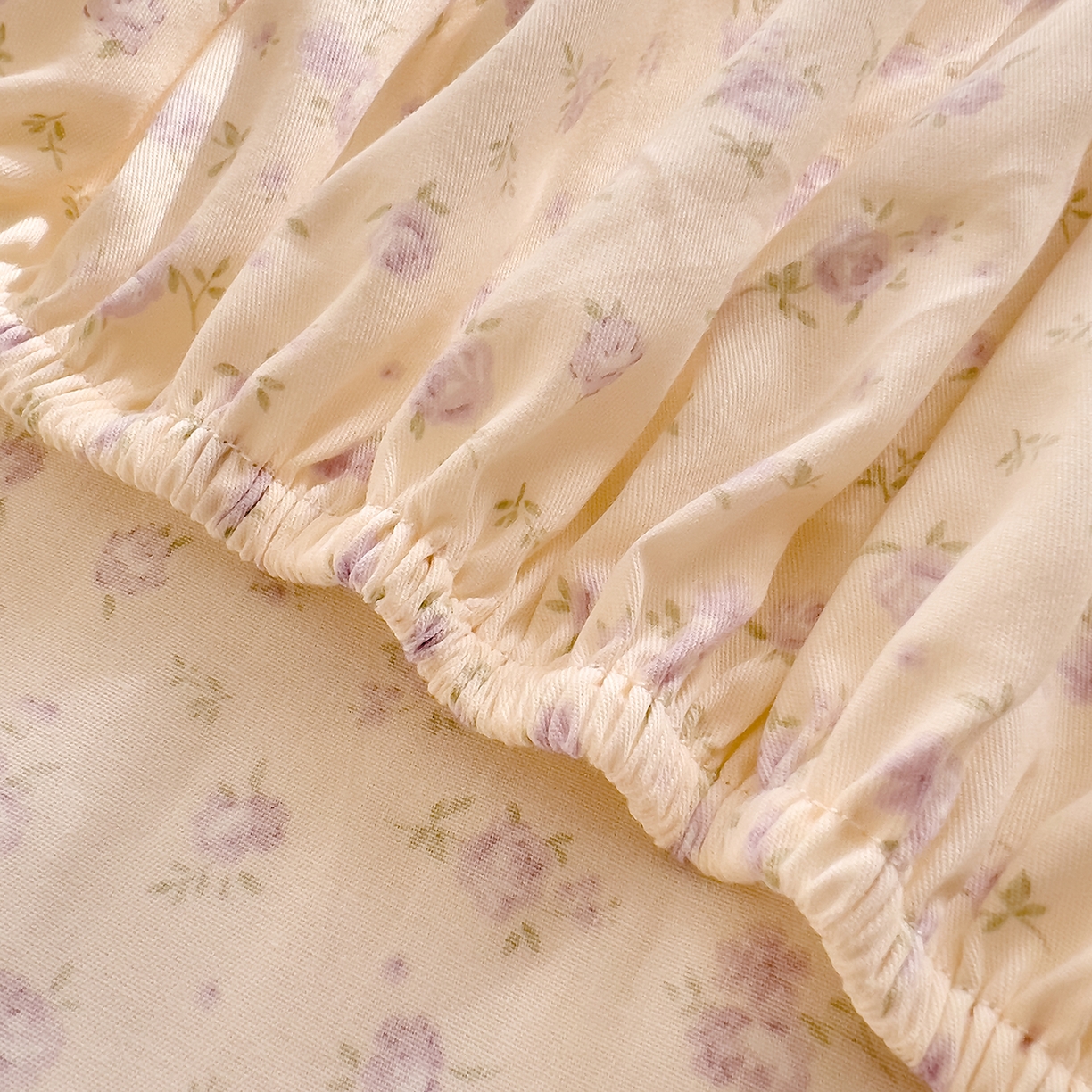 91家纺网 家纺一手货源 找家纺 DoDo 兜兜 2026新款全棉纯棉小碎花单床笠床笠单件单品床笠（可定做尺寸） 山野花集