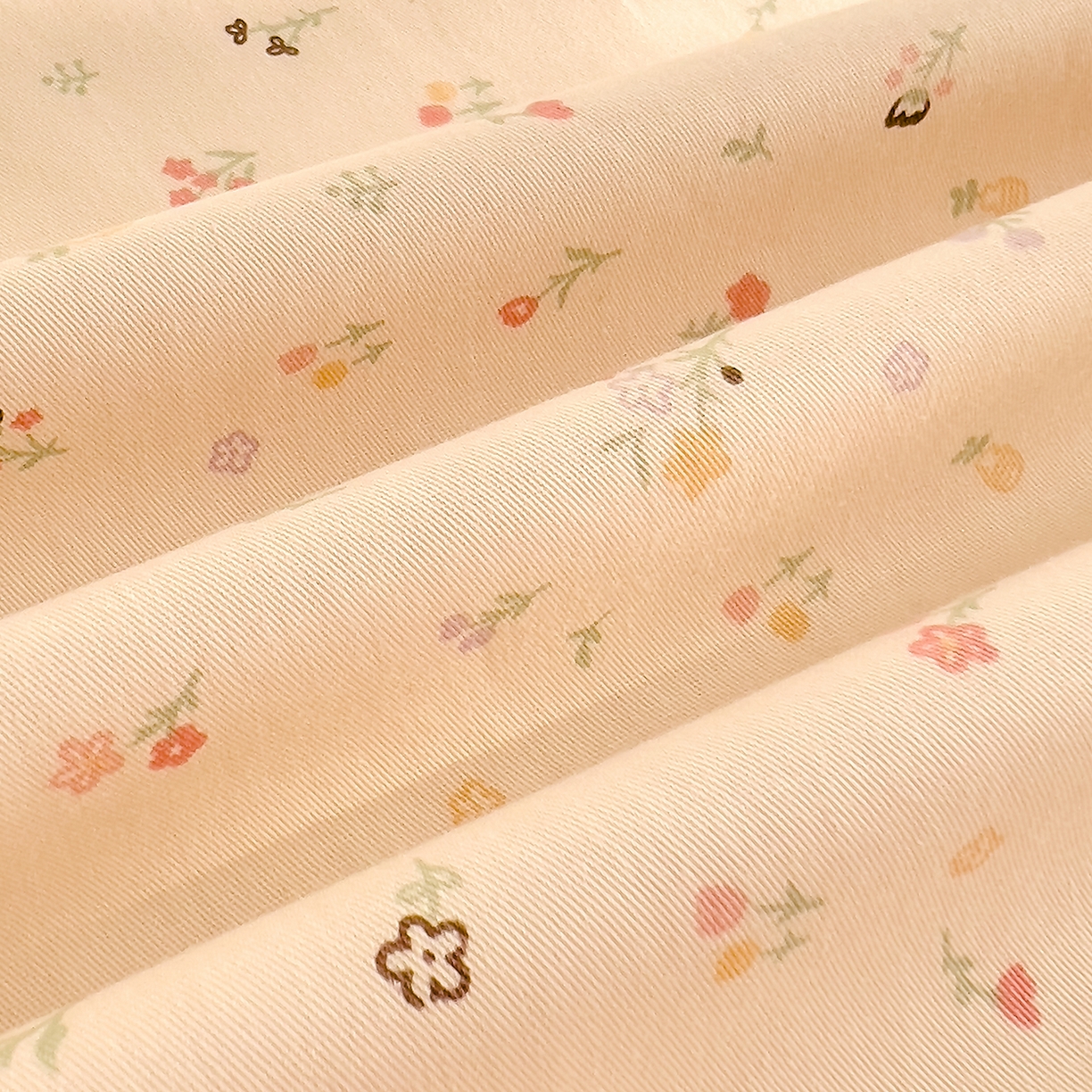 91家纺网 家纺一手货源 找家纺 DoDo 兜兜 2026新款全棉纯棉小碎花单床笠床笠单件单品床笠（可定做尺寸） 春之约-粉