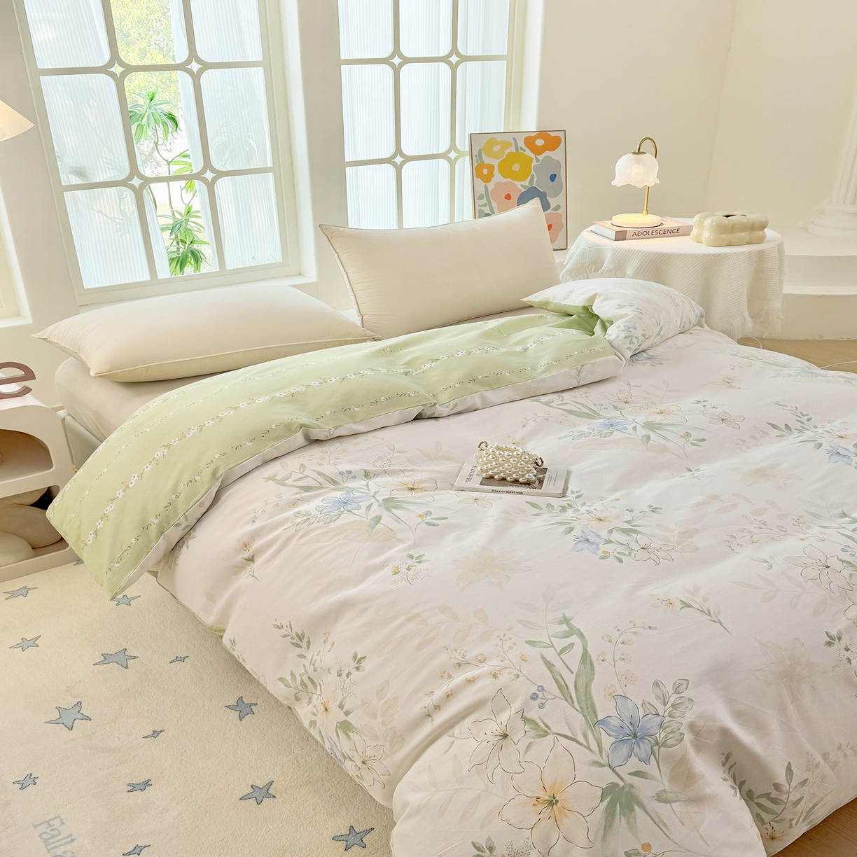 91家纺网 家纺一手货源 找家纺 安逸家纺 2026新款全棉纯棉印花12868系列-被套单件单被套 格拉花园