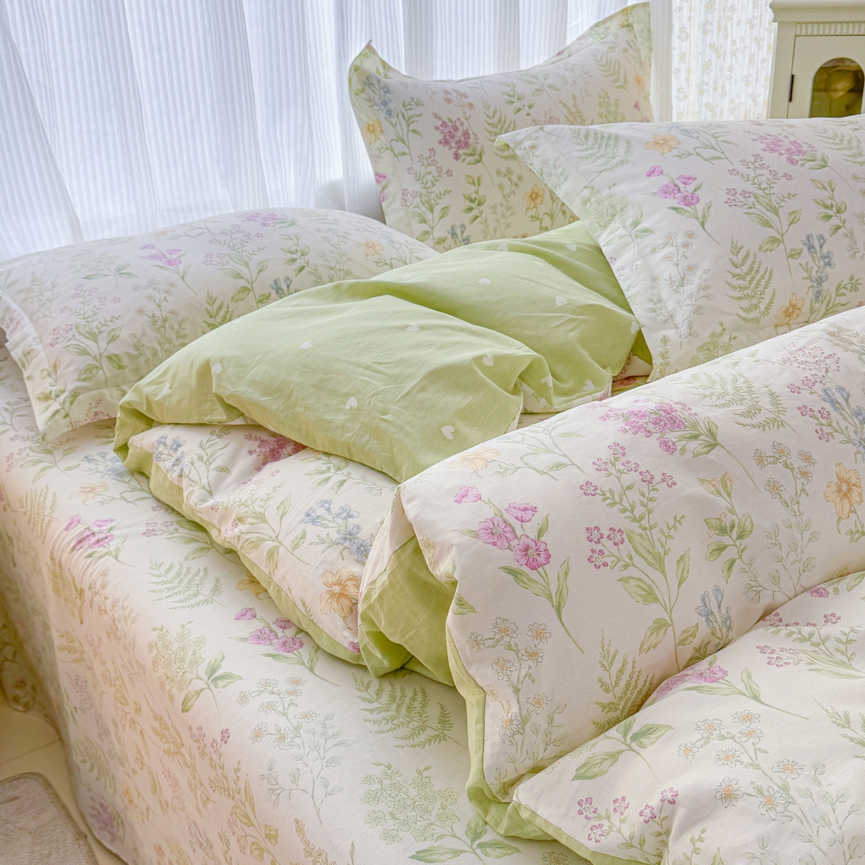 91家纺网 家纺一手货源 找家纺 安逸家纺 2026新款全棉纯棉印花12868系列-被套单件单被套 花田妙语