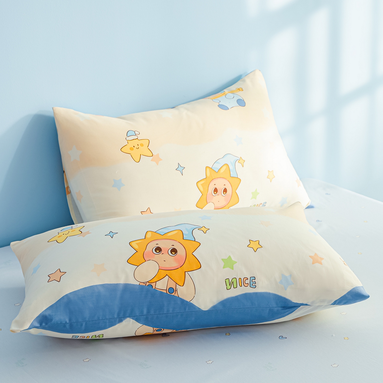 91家纺网 家纺一手货源 找家纺 尊妙被业 2026年新款全棉纯棉印花100%棉花夏被四件套被子被芯-卡通风 星梦童话