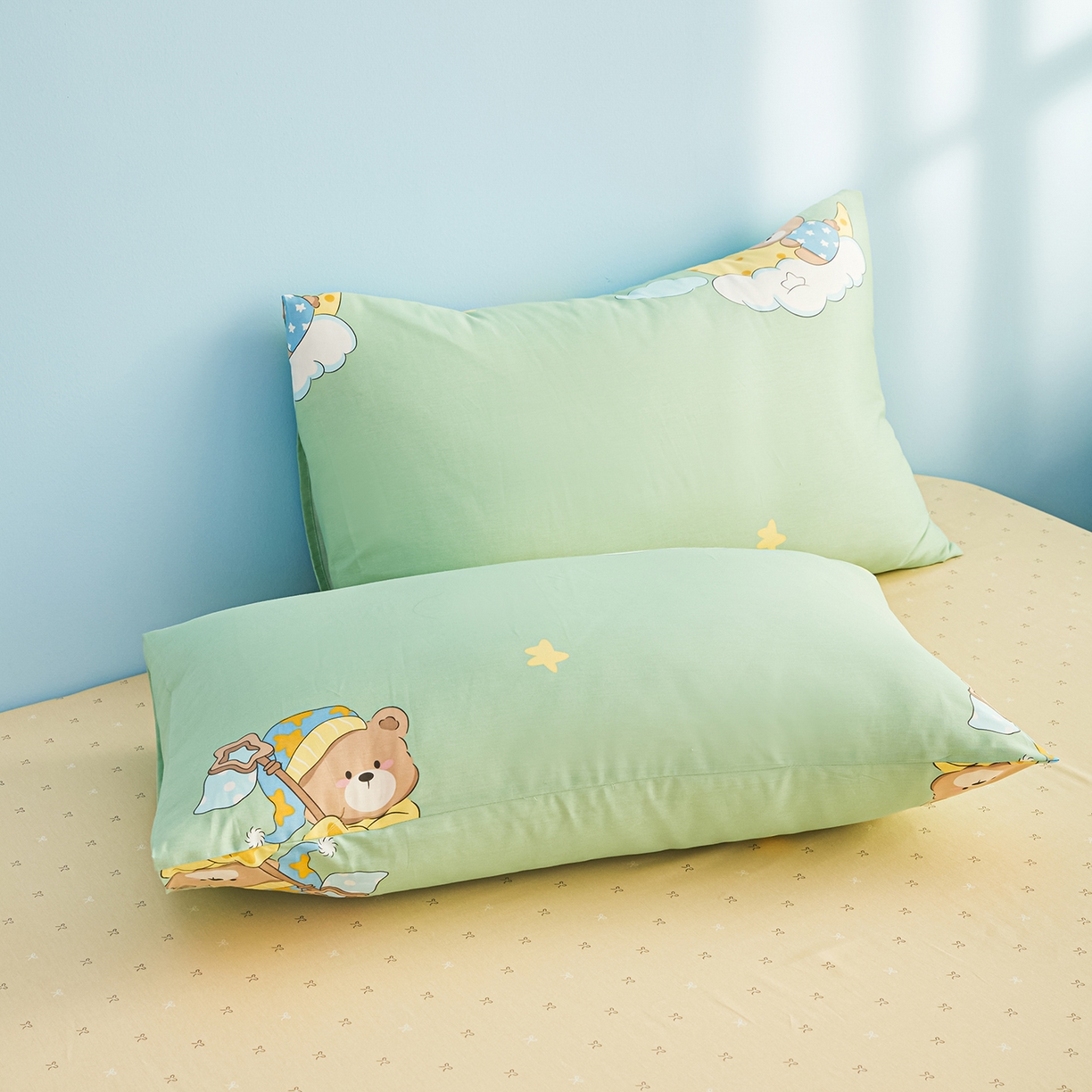 91家纺网 家纺一手货源 找家纺 尊妙被业 2026年新款全棉纯棉印花100%棉花夏被四件套被子被芯-卡通风 冰淇淋派对