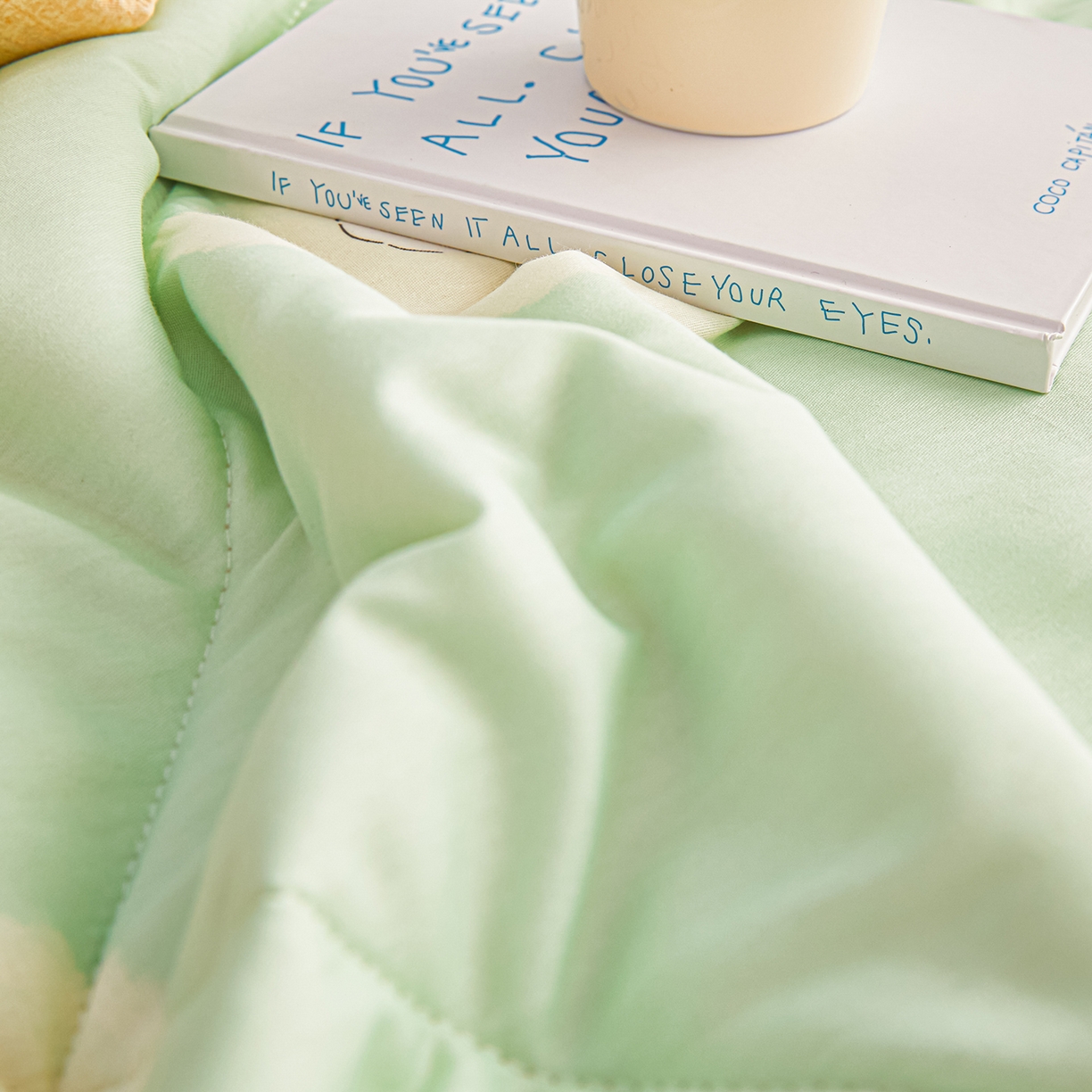 91家纺网 家纺一手货源 找家纺 尊妙被业 2026年新款全棉纯棉印花100%棉花夏被四件套被子被芯-卡通风 可达鸭