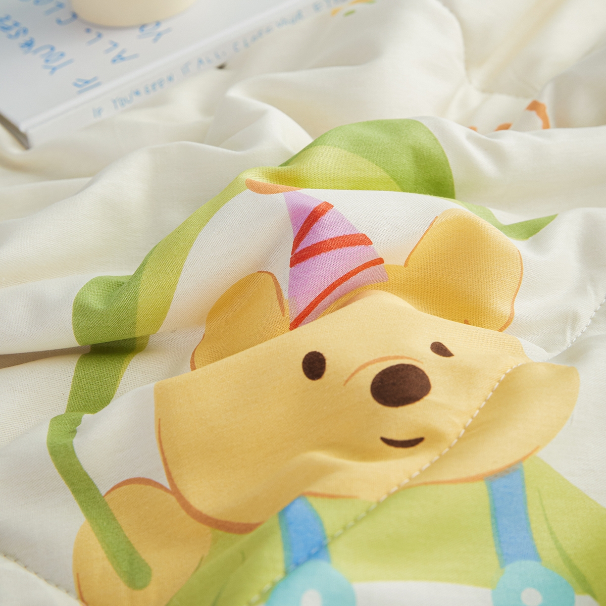 91家纺网 家纺一手货源 找家纺 尊妙被业 2026年新款全棉纯棉印花100%棉花夏被四件套被子被芯-卡通风 蜜糖晴天