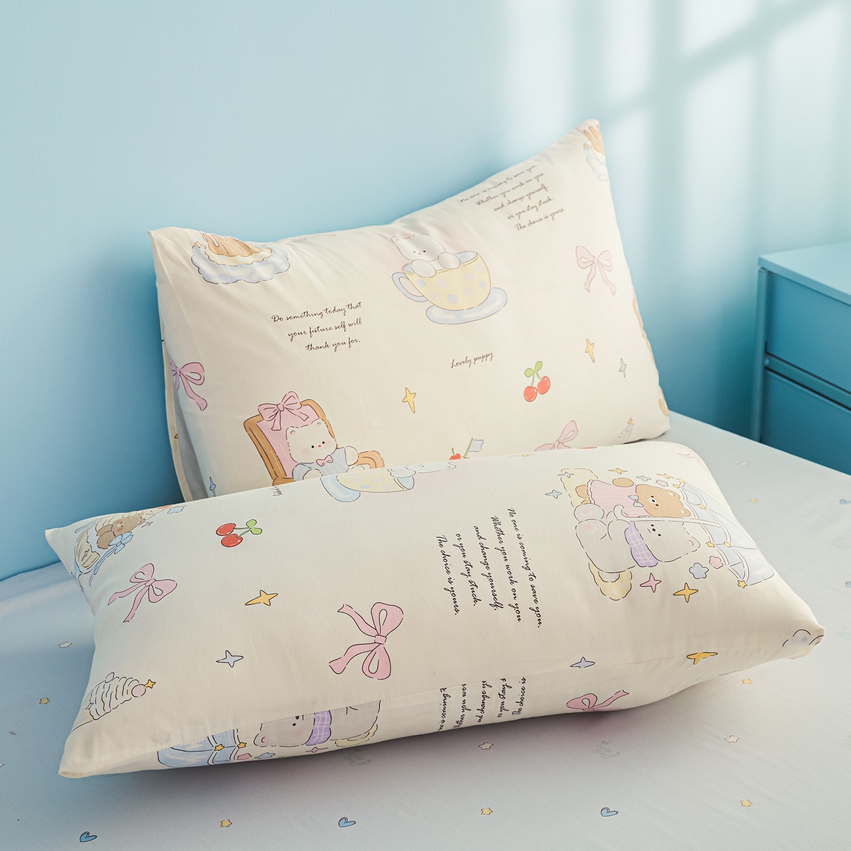 91家纺网 家纺一手货源 找家纺 尊妙被业 2026年新款全棉纯棉印花100%棉花夏被四件套被子被芯-卡通风 蜜罐物语