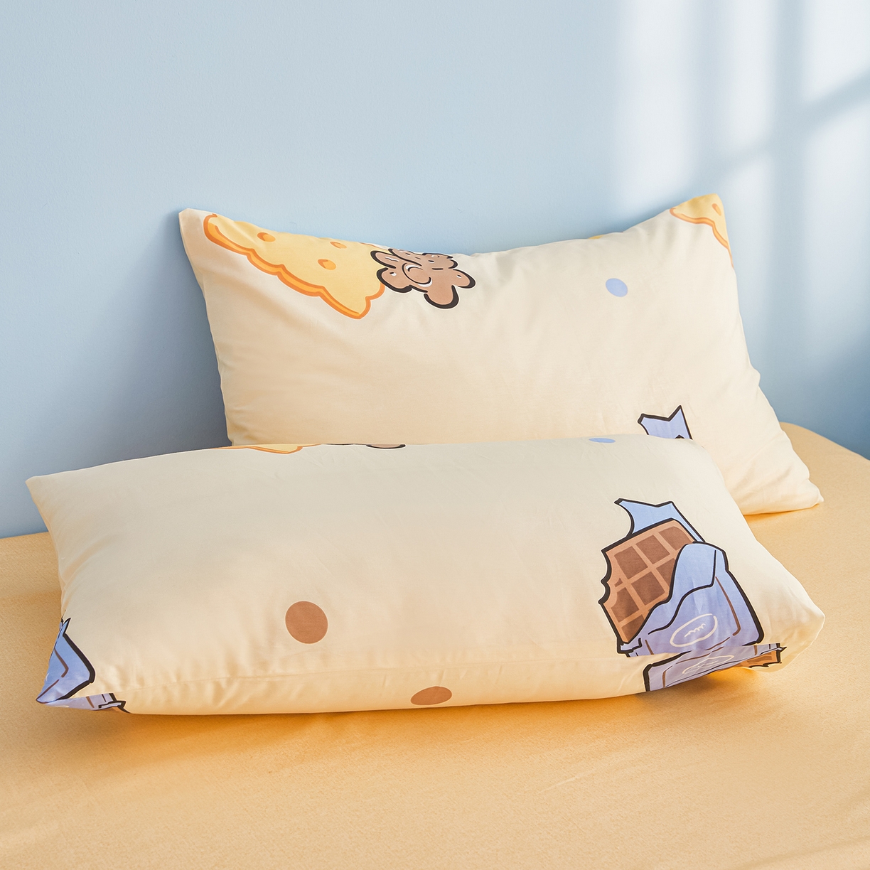 91家纺网 家纺一手货源 找家纺 尊妙被业 2026年新款全棉纯棉印花100%棉花夏被四件套被子被芯-卡通风 嘟嘟联盟