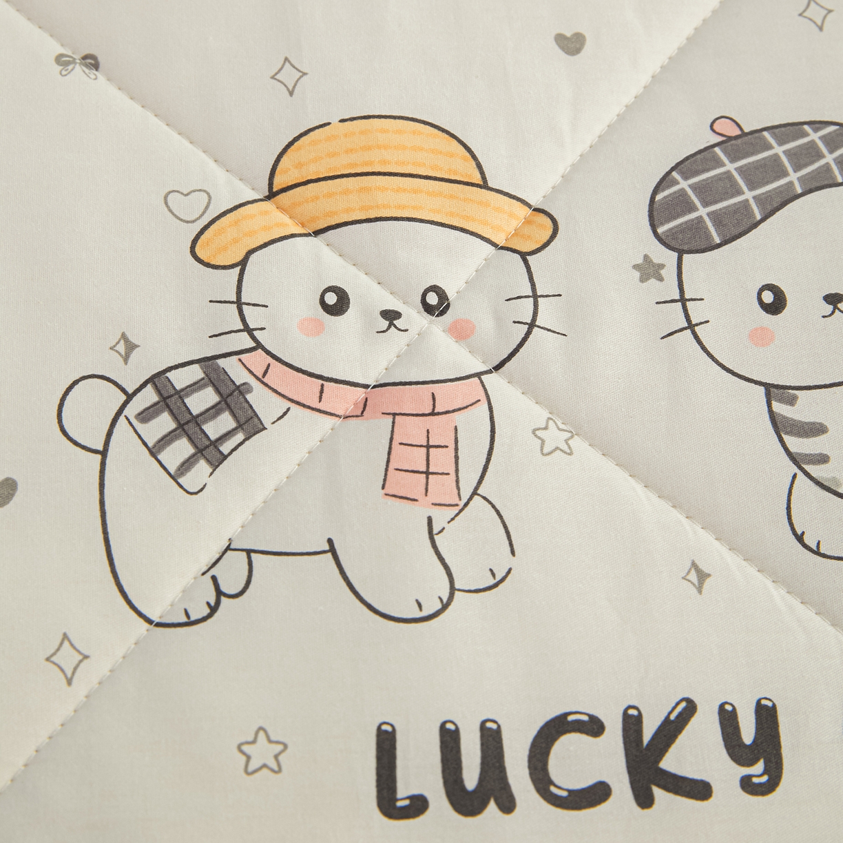 91家纺网 家纺一手货源 找家纺 尊妙被业 2026年新款全棉纯棉印花100%棉花夏被四件套被子被芯-卡通风 喜悦小咪