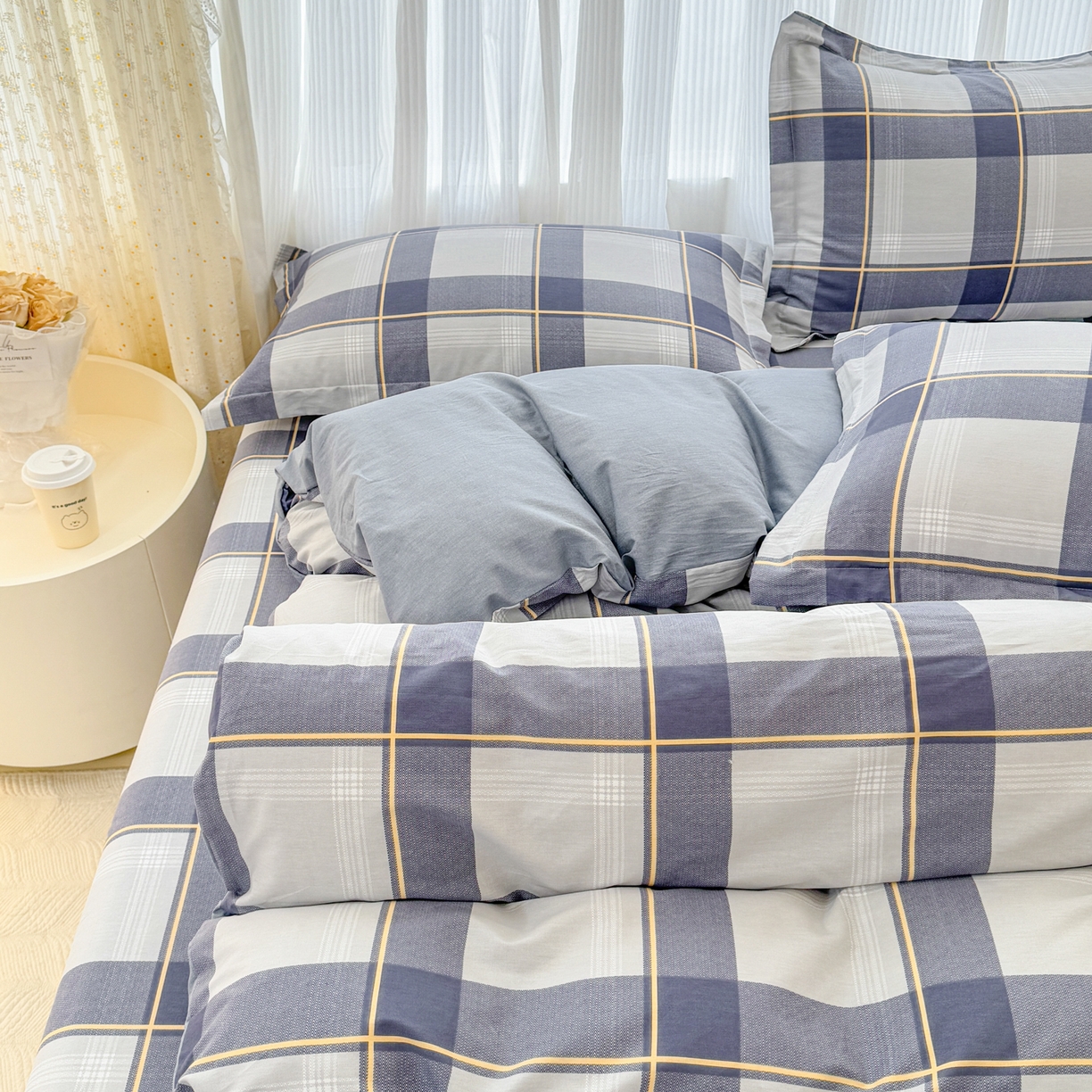 91家纺网 家纺一手货源 找家纺 安逸家纺 2026新款全棉纯棉印花12868系列-被套单件单被套 梦幻格