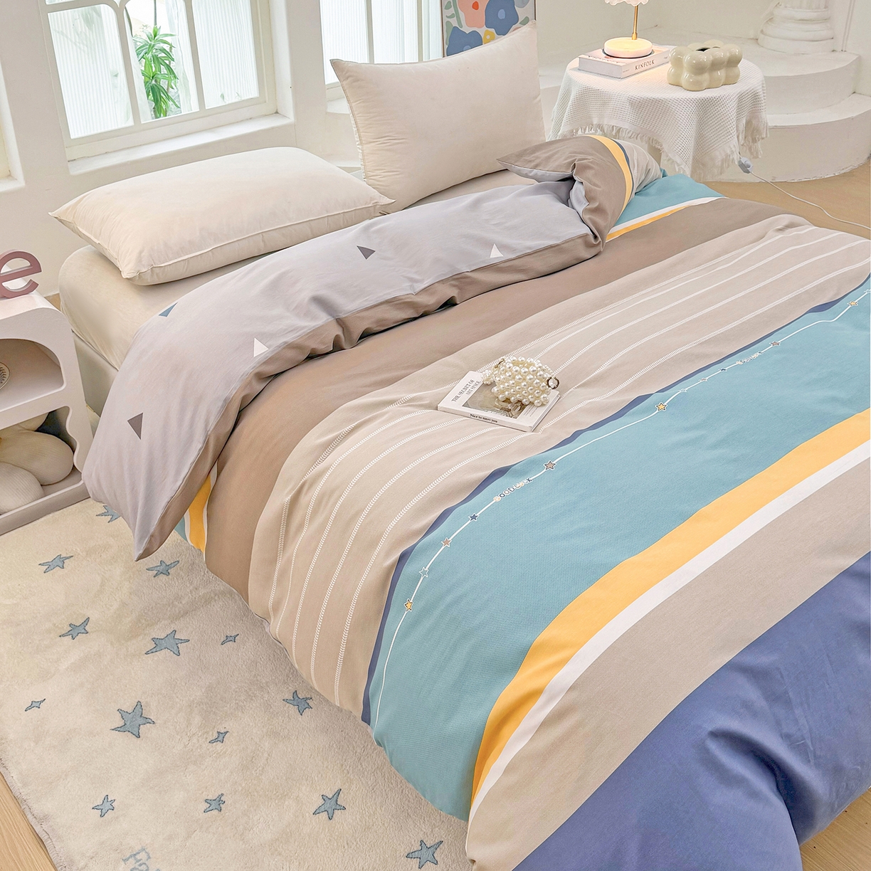 91家纺网 家纺一手货源 找家纺 安逸家纺 2026新款全棉纯棉印花12868系列-被套单件单被套 米兰印象