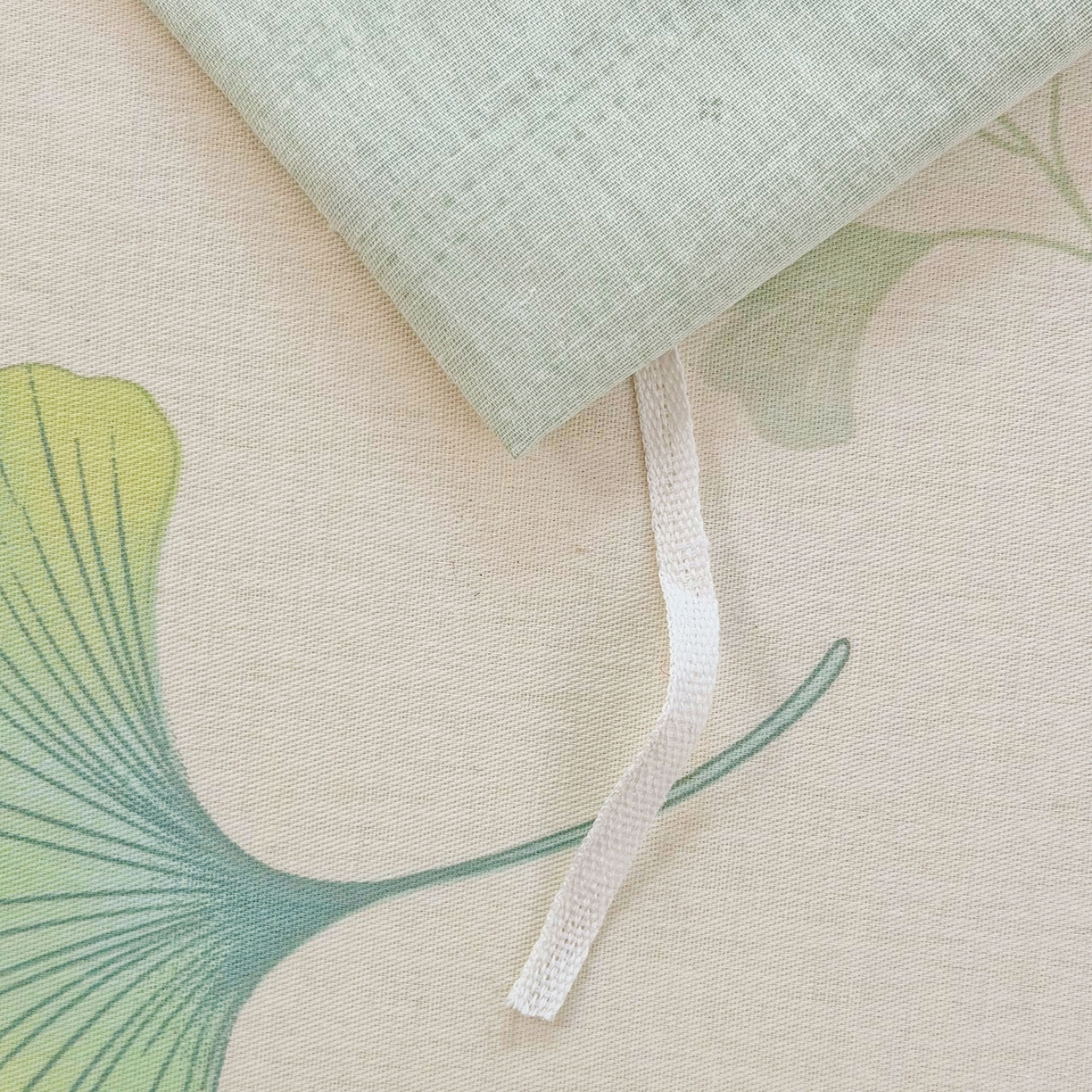 91家纺网 家纺一手货源 找家纺 安逸家纺 2026新款全棉纯棉印花12868系列-被套单件单被套 青绿银杏