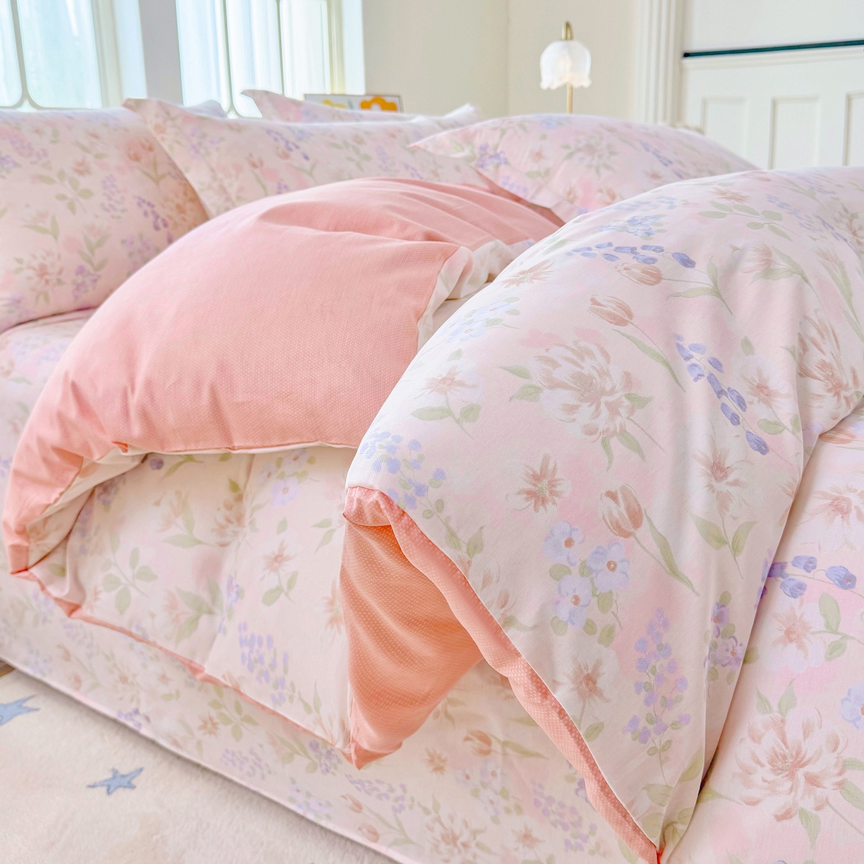 91家纺网 家纺一手货源 找家纺 安逸家纺 2026新款全棉纯棉印花12868系列-被套单件单被套 微风徐徐