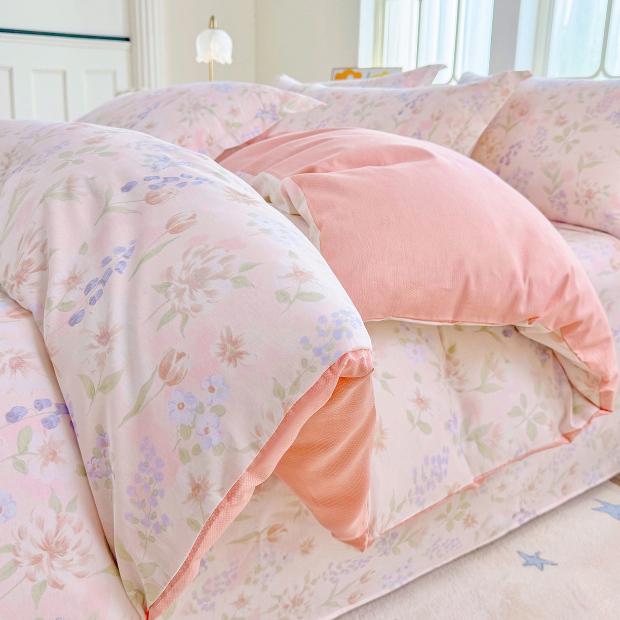 91家纺网 家纺一手货源 找家纺 安逸家纺 2026新款全棉纯棉印花12868系列-被套单件单被套 微风徐徐