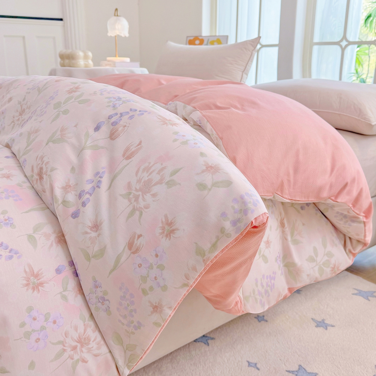 91家纺网 家纺一手货源 找家纺 安逸家纺 2026新款全棉纯棉印花12868系列-被套单件单被套 微风徐徐