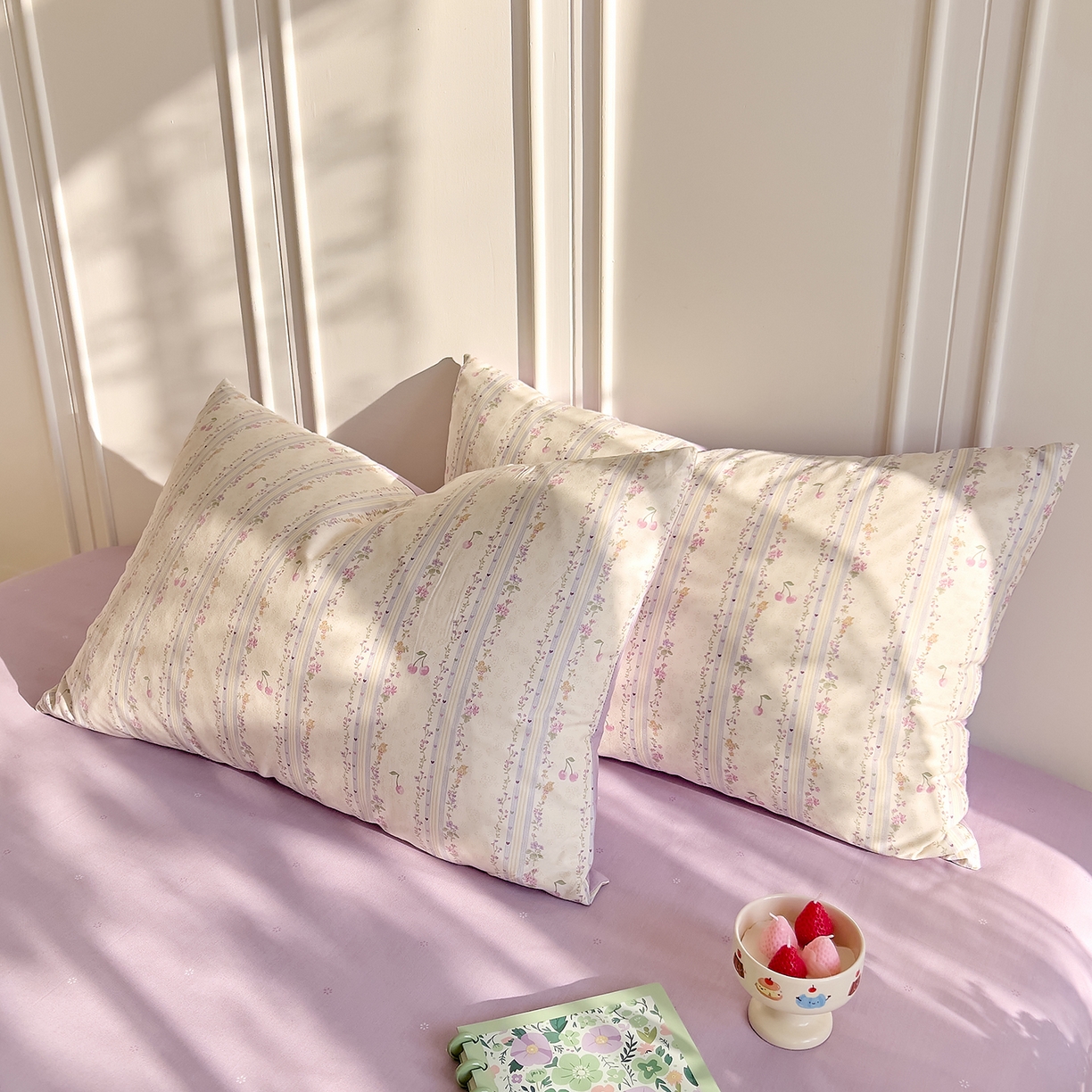 91家纺网 家纺一手货源 找家纺 DoDo 兜兜 2026新款全棉纯棉小碎花单枕套枕套单件单品枕套（可定做尺寸） 花季时光