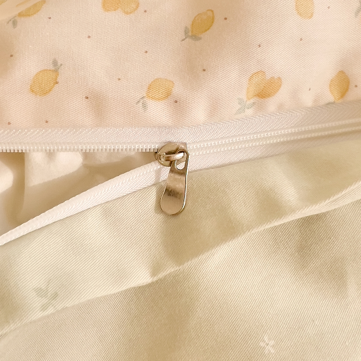 91家纺网 家纺一手货源 找家纺 DoDo 兜兜 2026新款全棉纯棉小碎花单枕套枕套单件单品枕套（可定做尺寸） 柠檬蜜茶