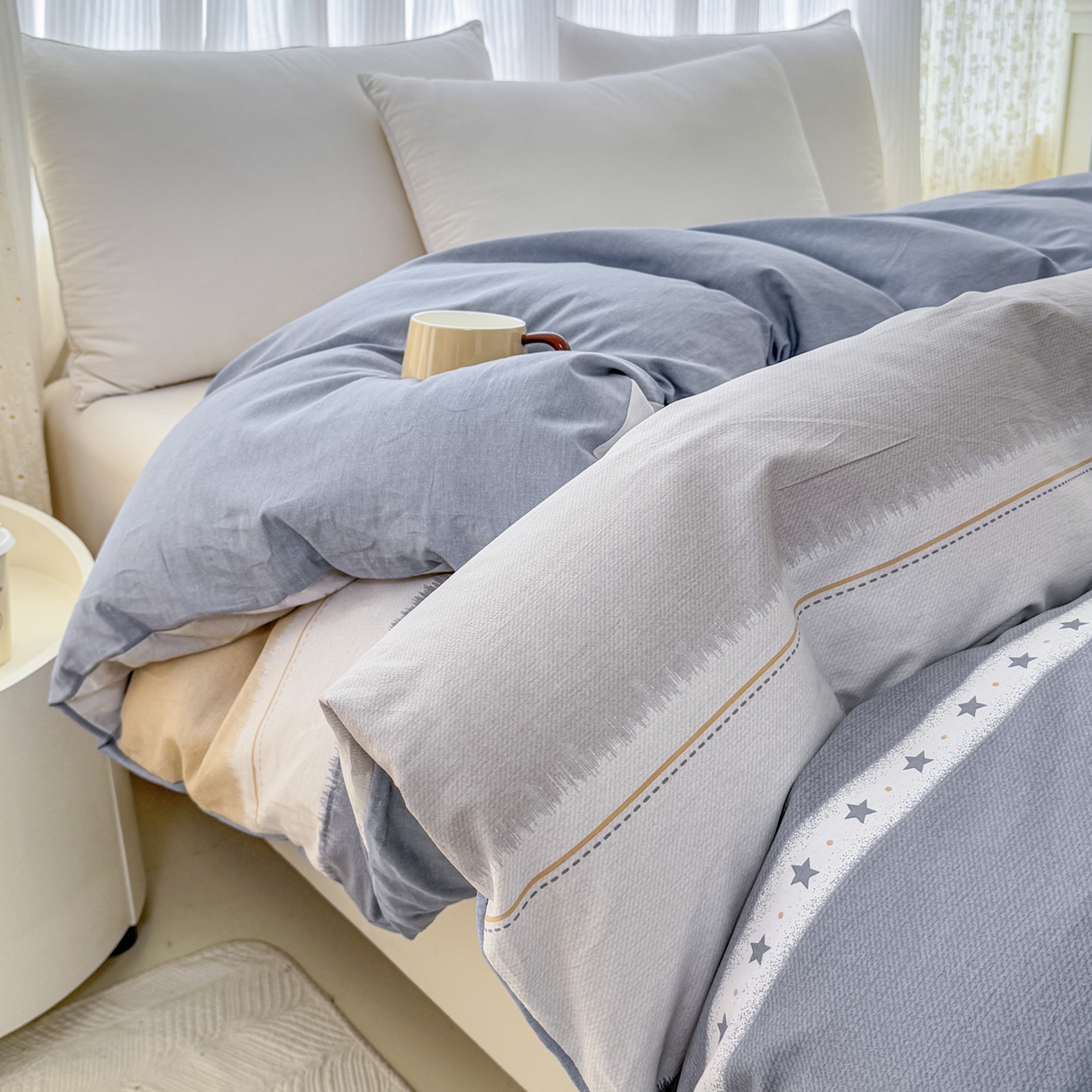 安逸家纺 2026新款全棉纯棉印花12868系列-被套单件单被套 星辰大海