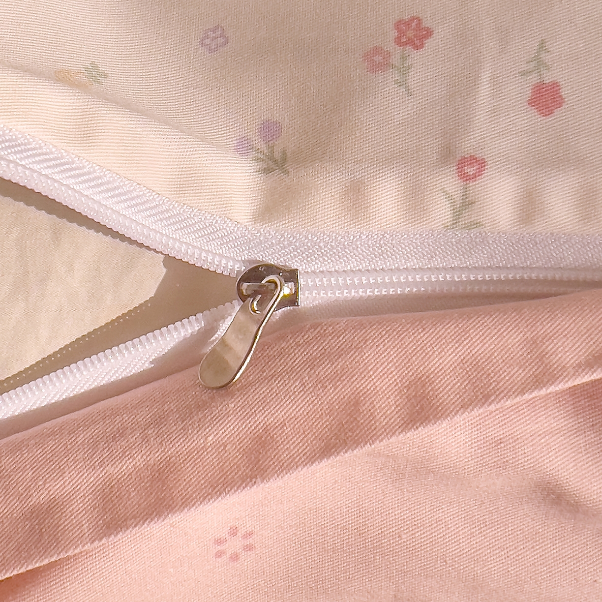 91家纺网 家纺一手货源 找家纺 DoDo 兜兜 2026新款全棉纯棉小碎花单枕套枕套单件单品枕套（可定做尺寸） 春之约-粉