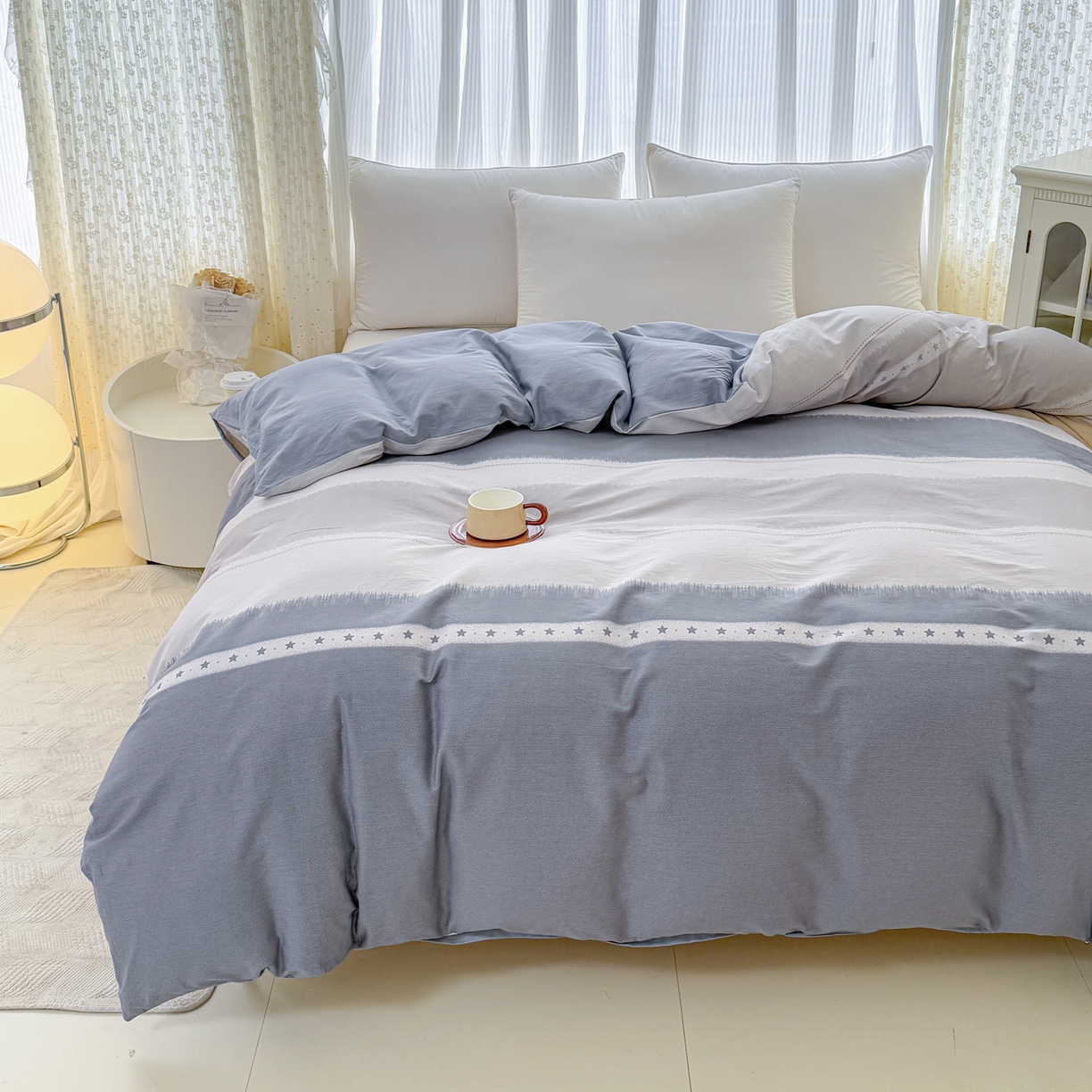 91家纺网 家纺一手货源 找家纺 安逸家纺 2026新款全棉纯棉印花12868系列-被套单件单被套 星辰大海