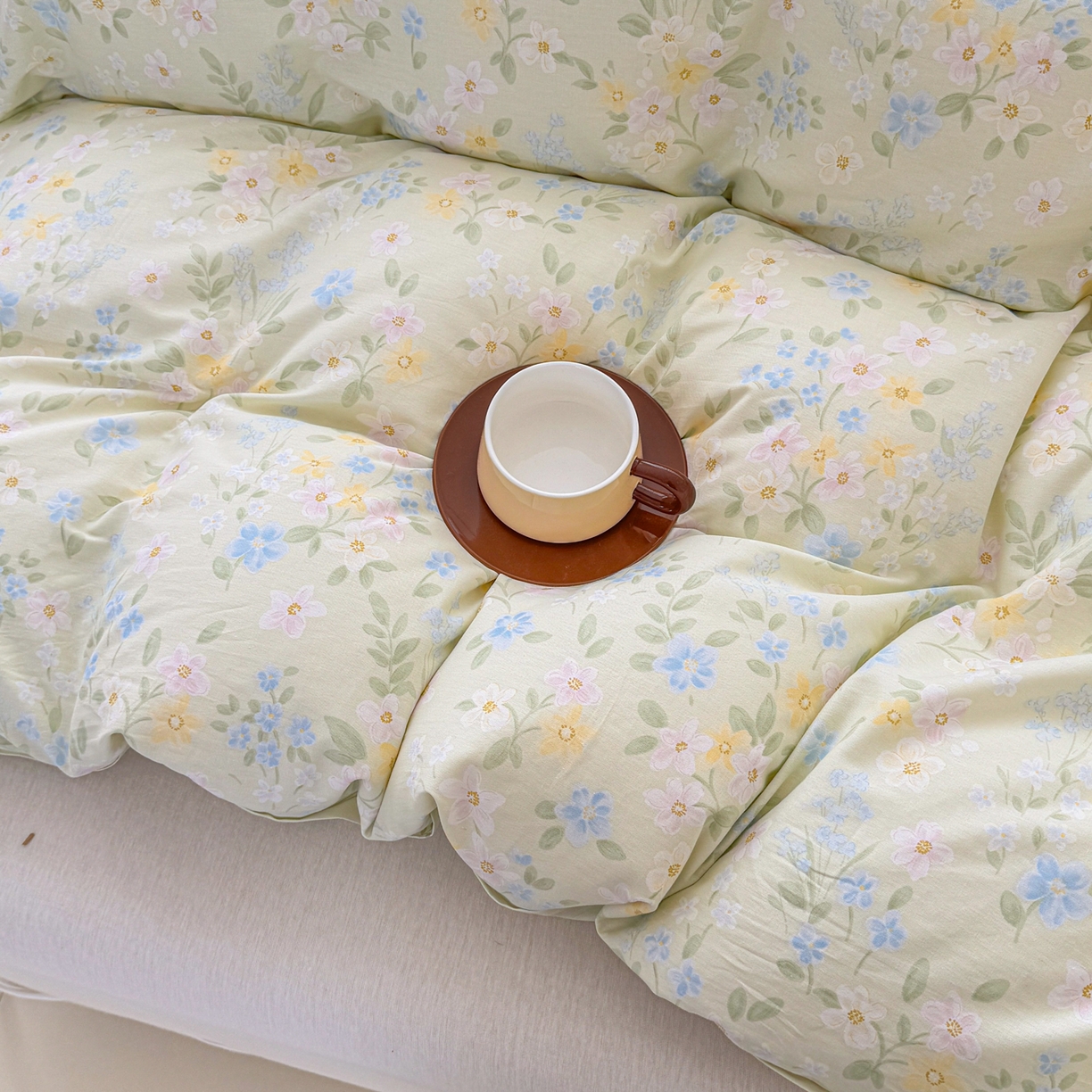 91家纺网 家纺一手货源 找家纺 安逸家纺 2026新款全棉纯棉印花12868系列-被套单件单被套 徐徐花开