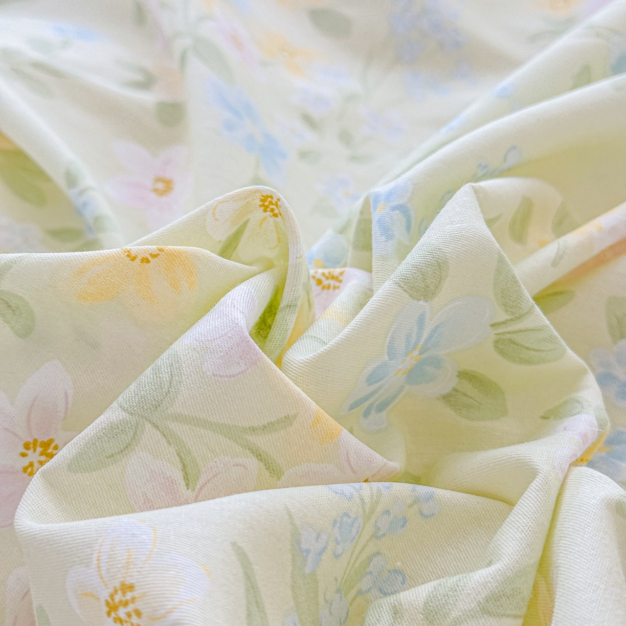 91家纺网 家纺一手货源 找家纺 安逸家纺 2026新款全棉纯棉印花12868系列-被套单件单被套 徐徐花开