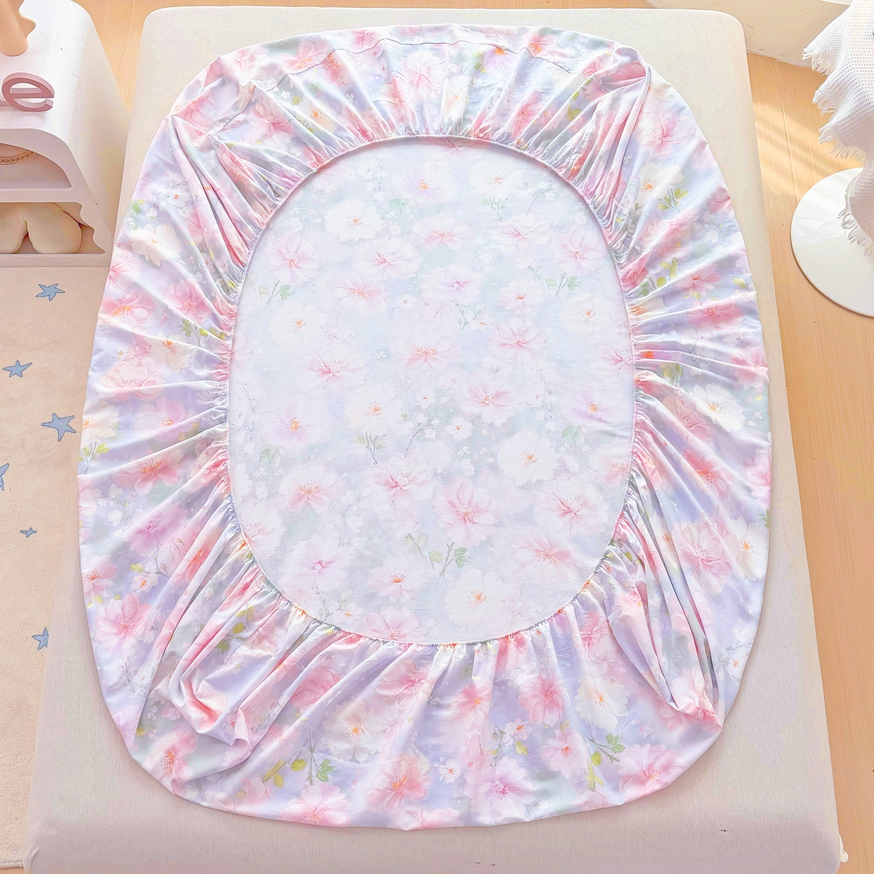 91家纺网 家纺一手货源 找家纺 （总）安逸家纺 2026新款全棉纯棉印花12868系列-床笠单件单床笠