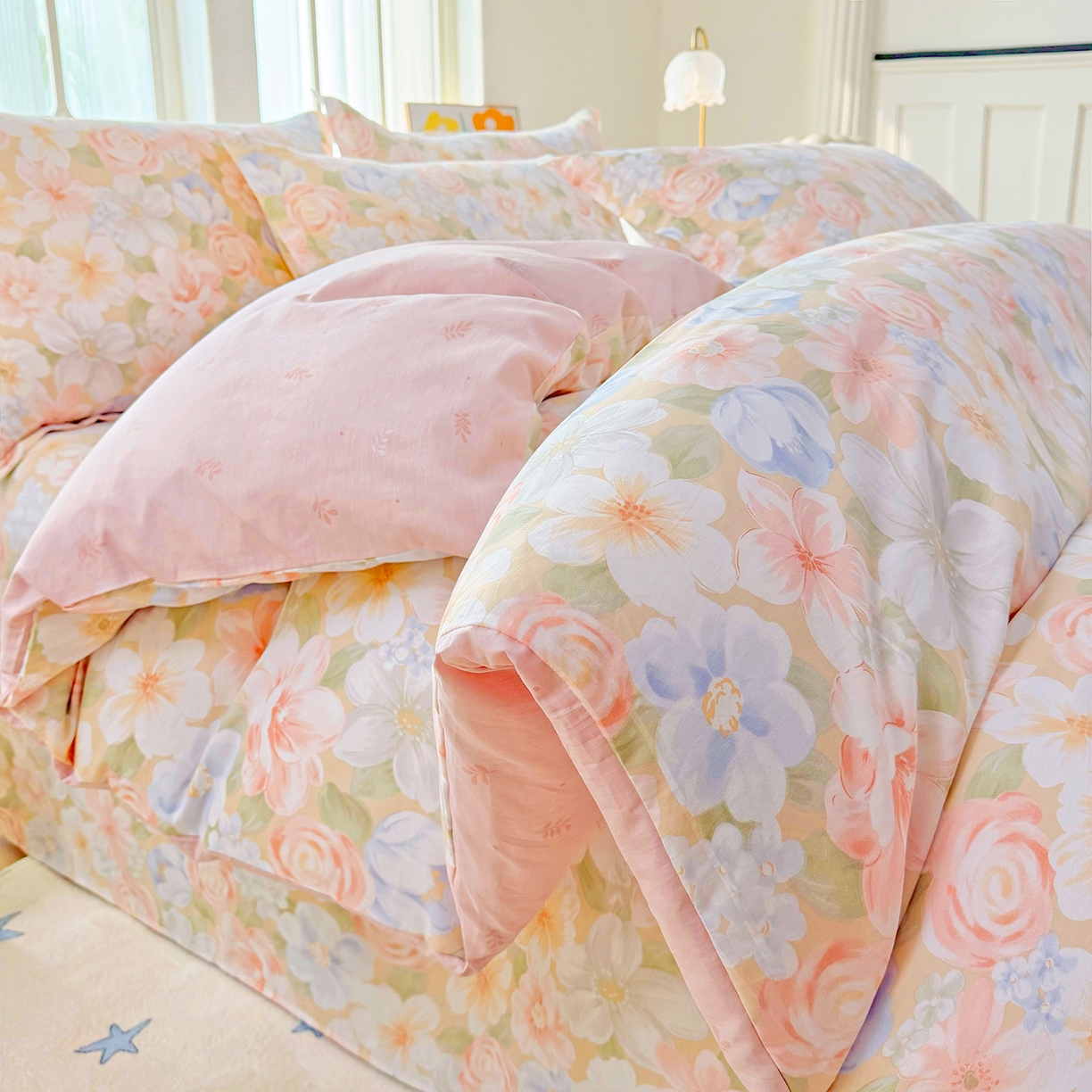 91家纺网 家纺一手货源 找家纺 安逸家纺 2026新款全棉纯棉印花12868系列-被套单件单被套 釉色浮光