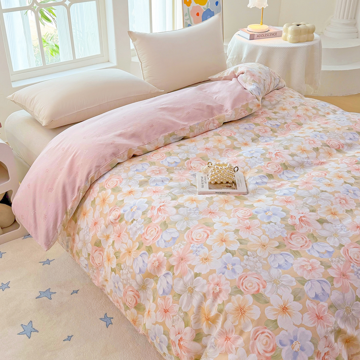 91家纺网 家纺一手货源 找家纺 安逸家纺 2026新款全棉纯棉印花12868系列-被套单件单被套 釉色浮光