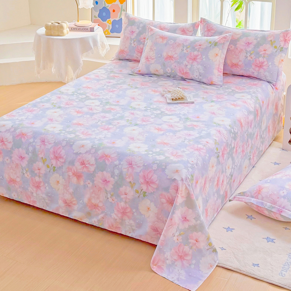 91家纺网 家纺一手货源 找家纺 （总）安逸家纺 2026新款全棉纯棉印花12868系列-床单单件单床单