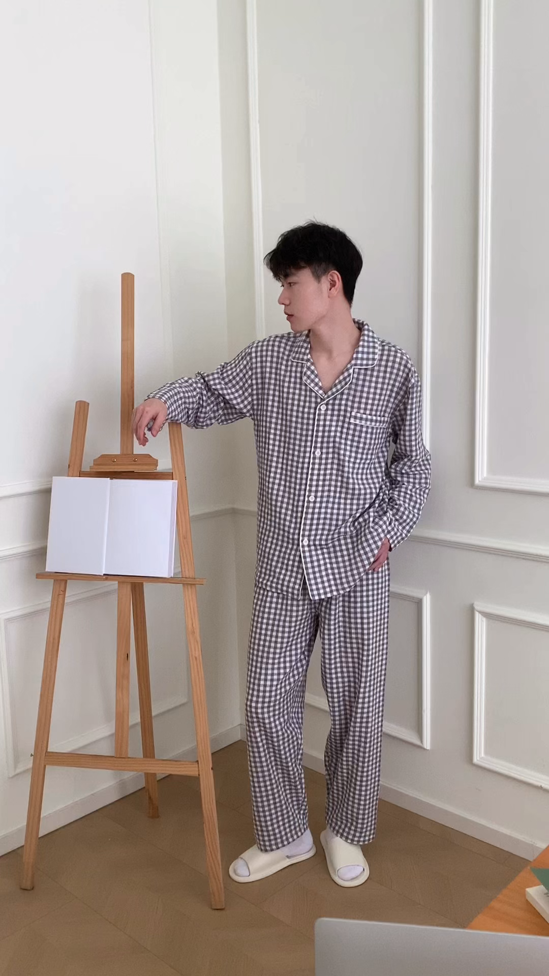 91家纺网 家纺一手货源 找家纺 （总）仰望棉麻双层纱供应链 2026新款糖果双层纱睡衣全棉色织提花