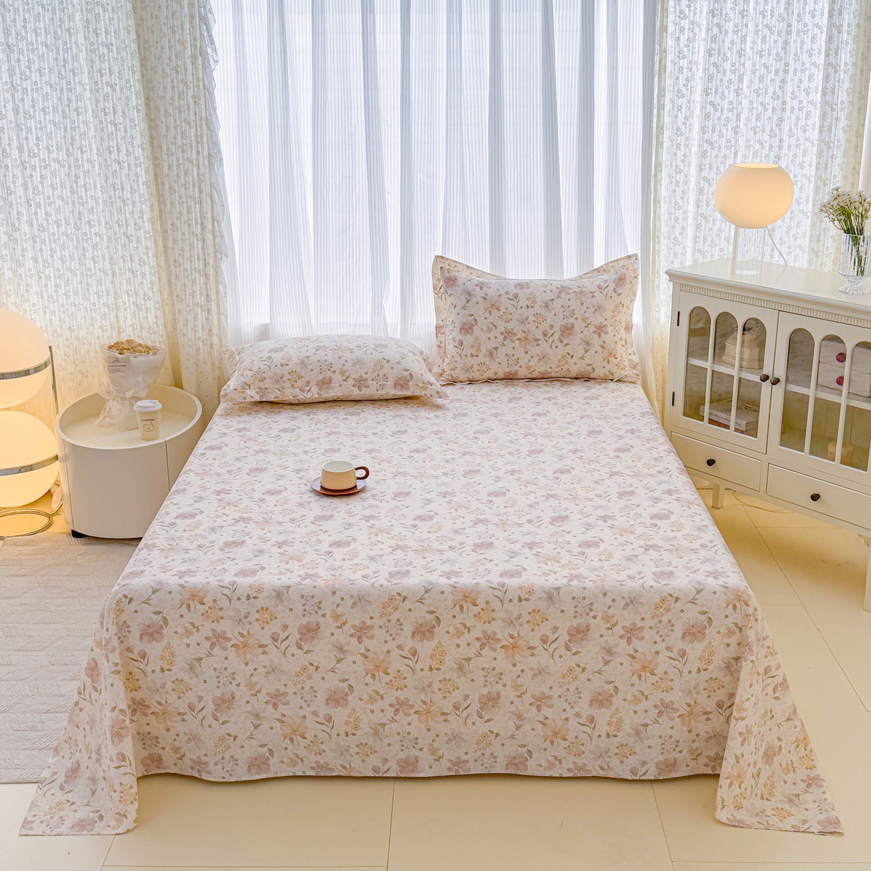 91家纺网 家纺一手货源 找家纺 （总）安逸家纺 2026新款全棉纯棉印花12868系列-床单单件单床单